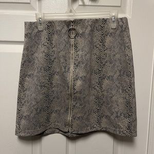 Snake Mini skirt